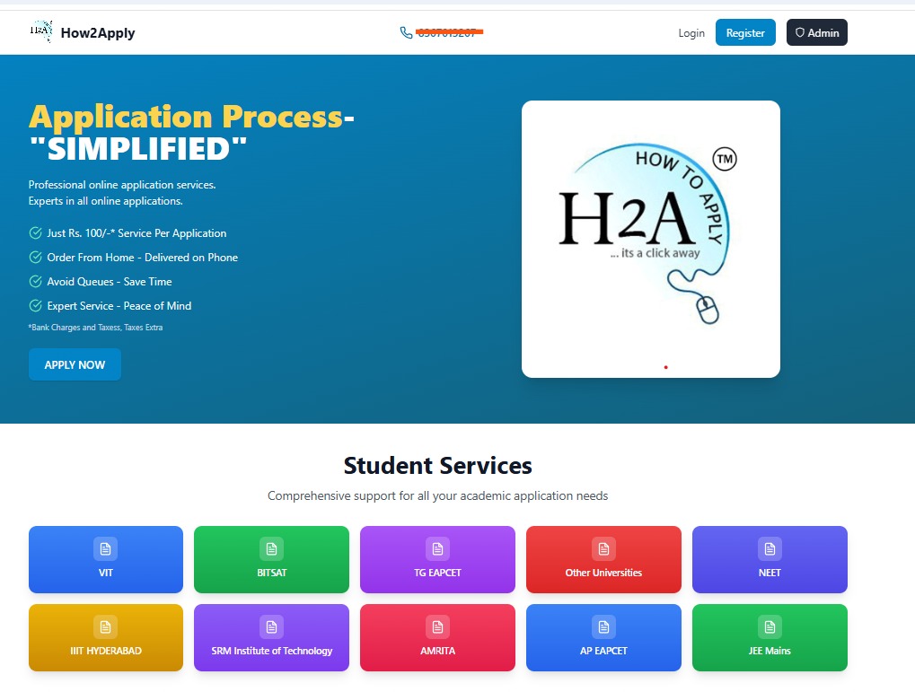 How2Apply - Education Guidance Platform for Students